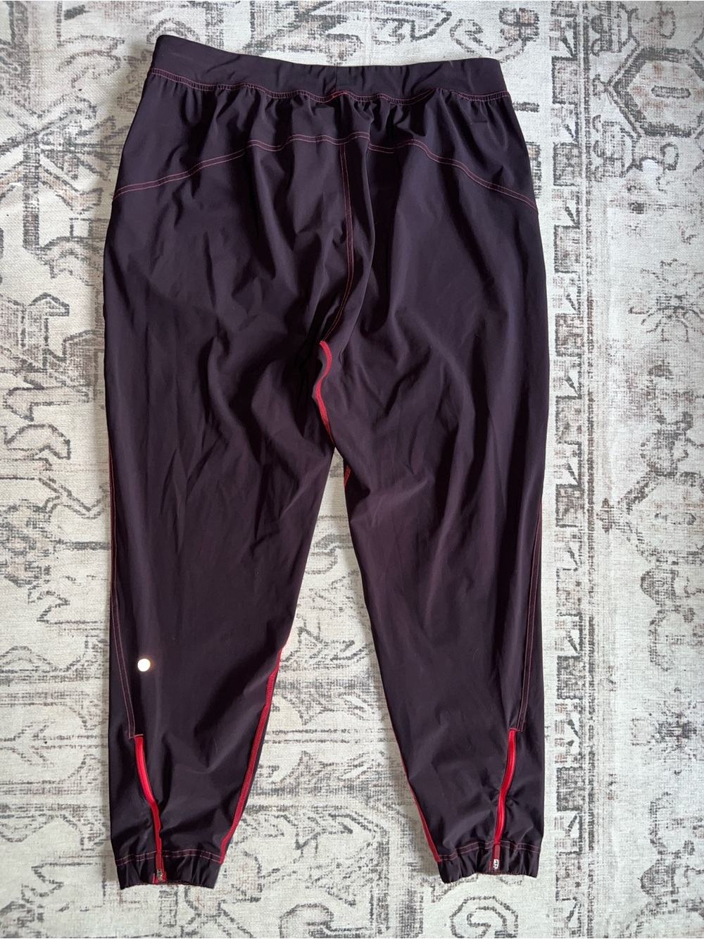 lululemon athletica Adapted Jogger Pants Burgundy with red